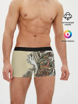 Мужские трусы боксеры / Восточный дракон