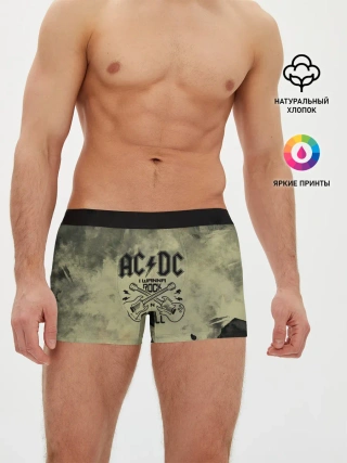 Мужские трусы боксеры / AC DC