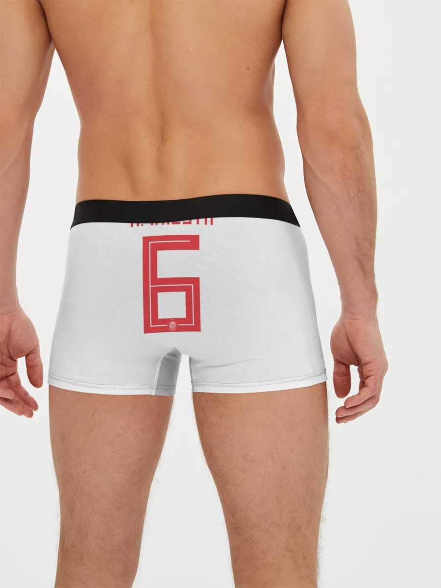 Мужские трусы боксеры / Iniesta away WC 2018