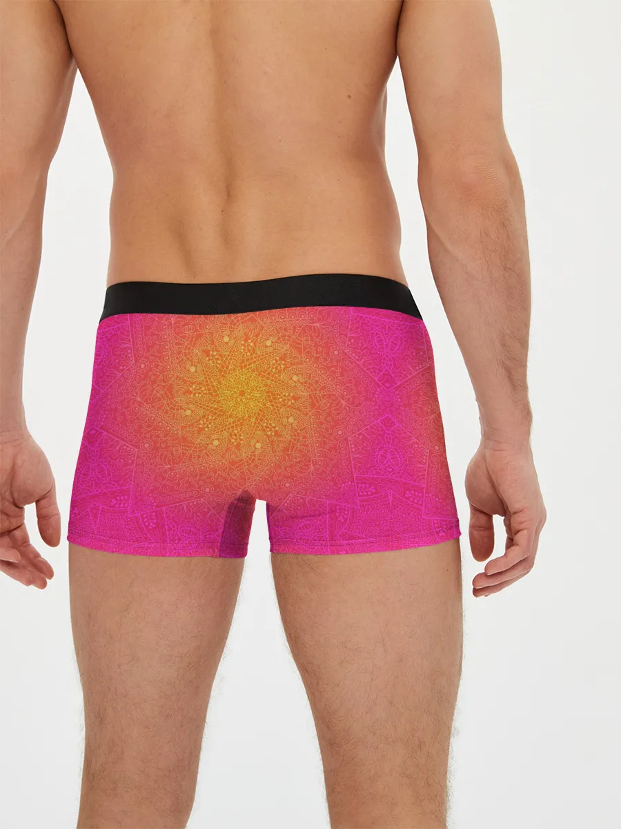 Мужские трусы боксеры / Солнечная мандала