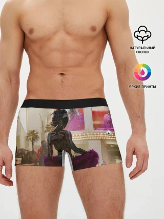 Мужские трусы боксеры / Lady. Cyberpunk 2077