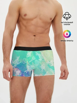 Мужские трусы боксеры / Рыбы