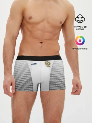 Мужские трусы боксеры / Сборная России форма с сеткой