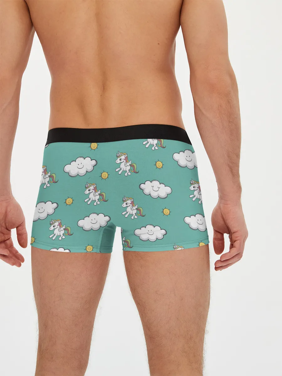 Мужские трусы боксеры / Любовь к единорогам