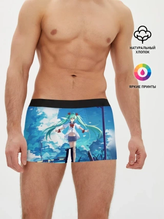 Мужские трусы боксеры / Хацунэ Мику под летним небом