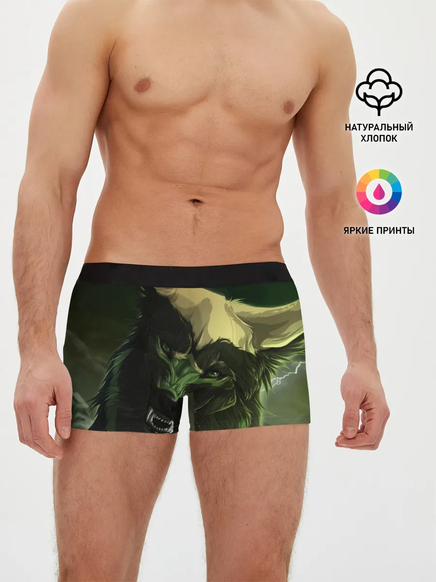 Мужские трусы боксеры / Дикий хищник