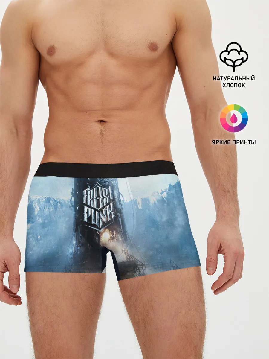 Мужские трусы боксеры / Frost punk