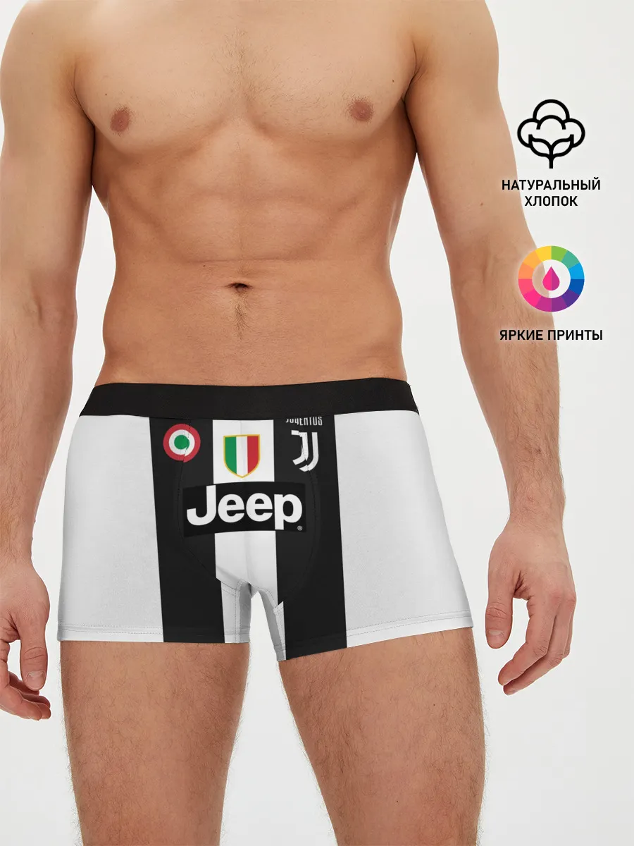 Мужские трусы боксеры / Форма Ювентуса 18-19