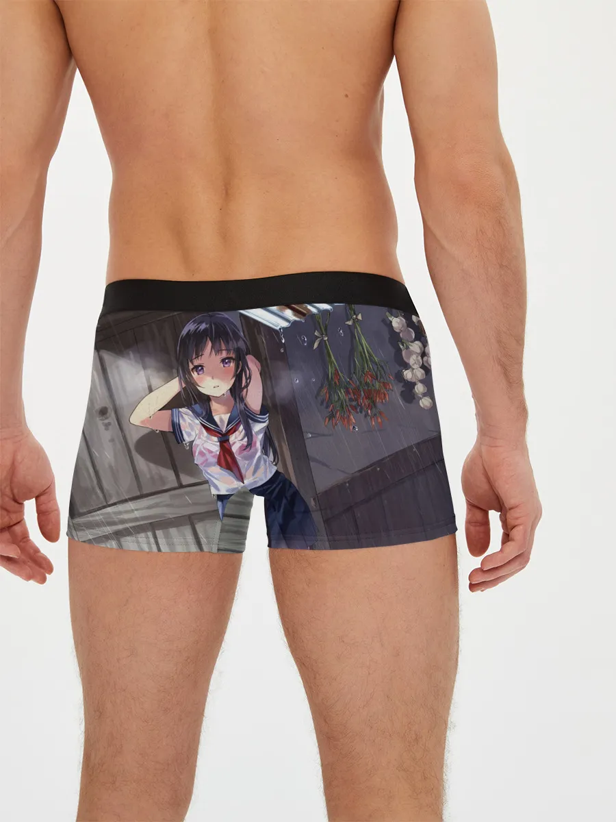 Мужские трусы боксеры / Летний дождь