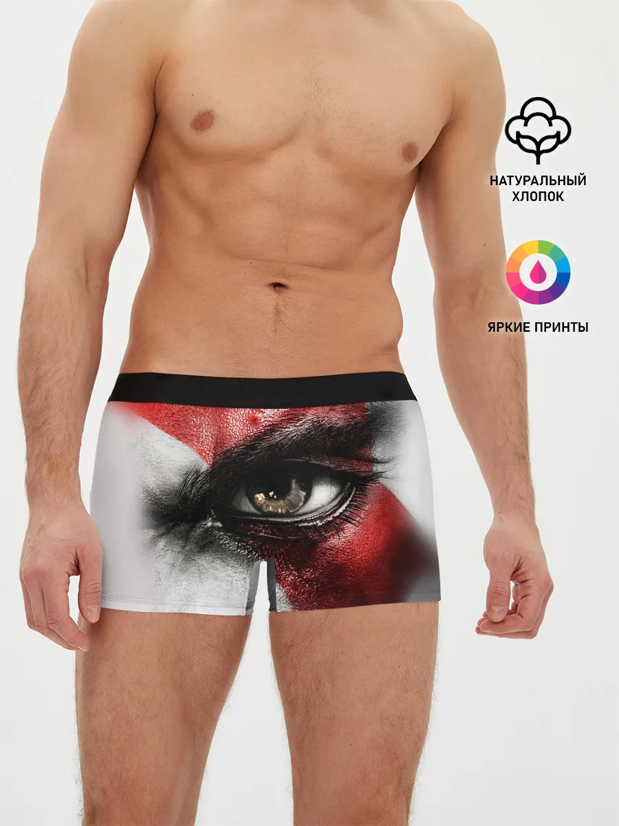 Мужские трусы боксеры / Взгляд Кратоса
