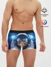 Мужские трусы боксеры / КОТ АСТРОНАВТ
