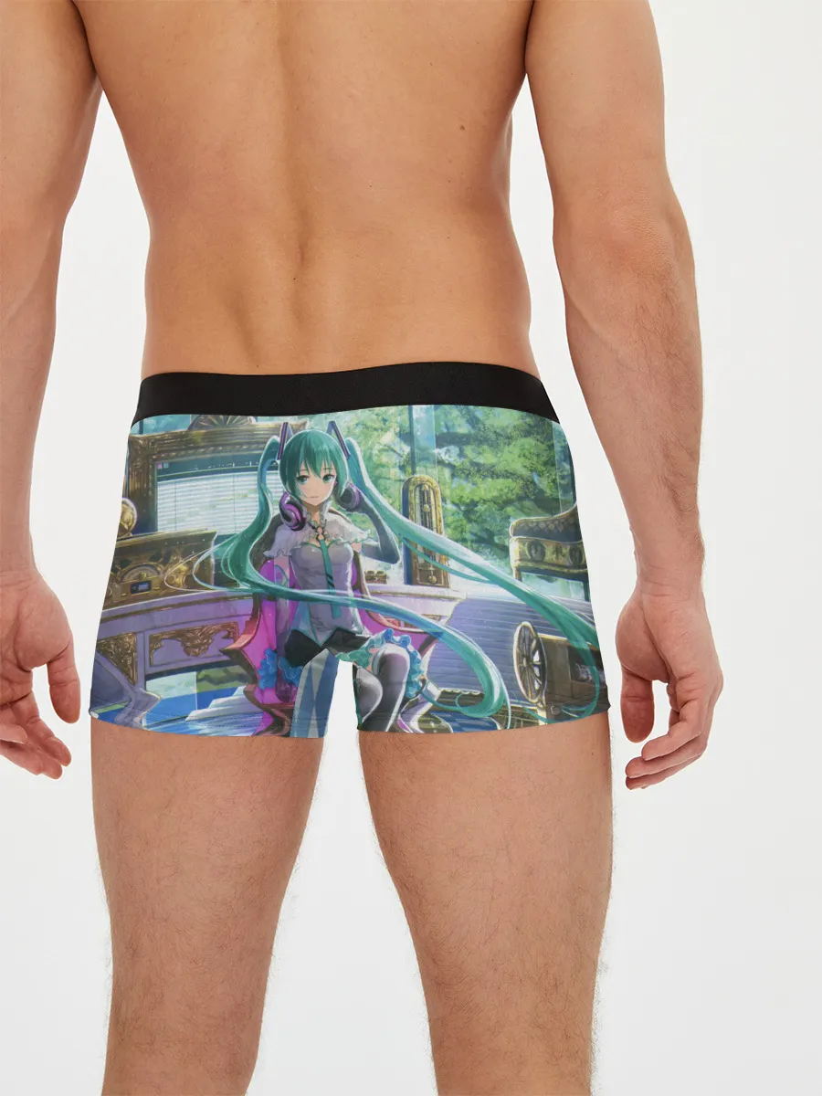 Мужские трусы боксеры / Мика Хацуне за фортепиано