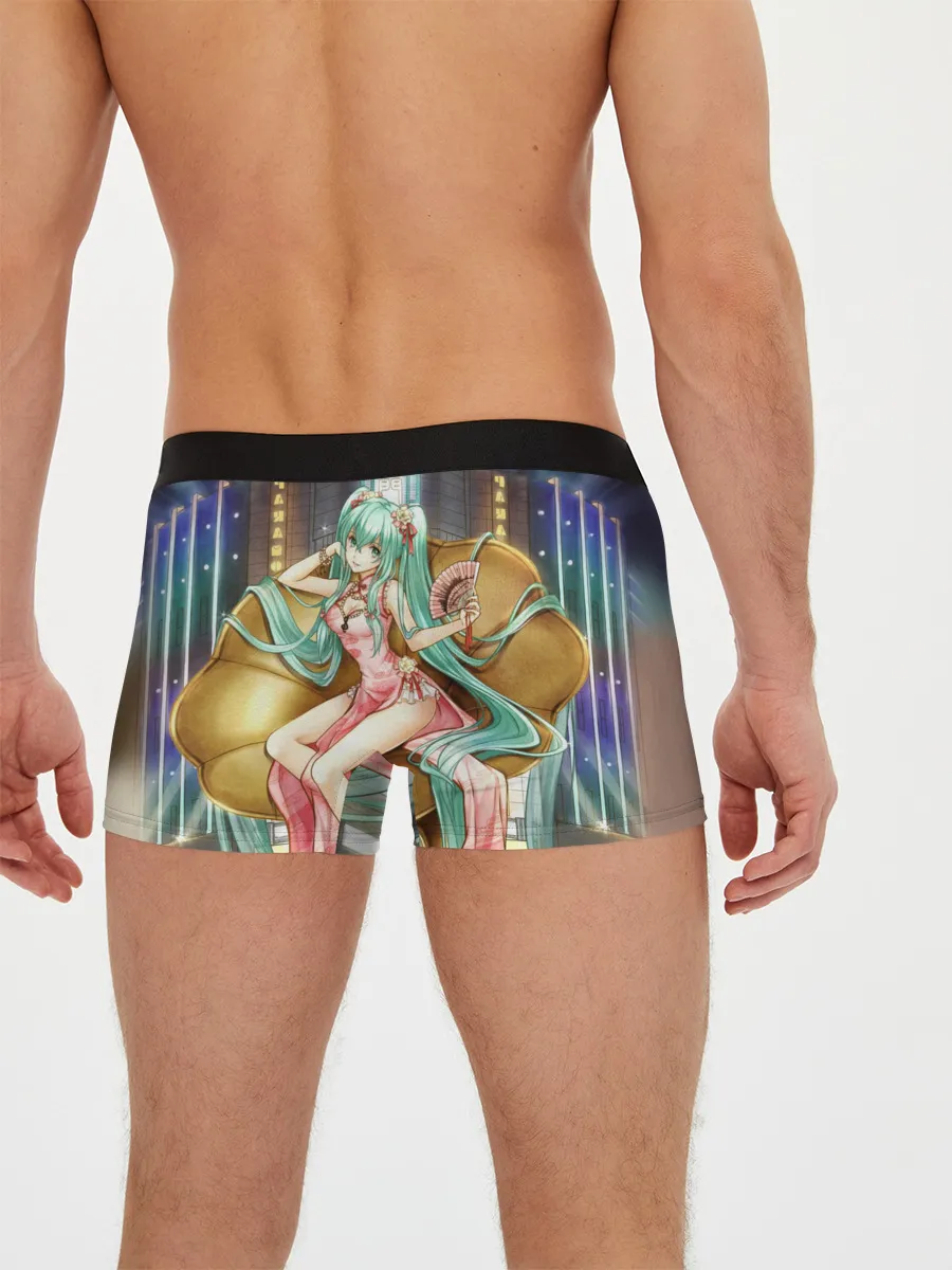 Мужские трусы боксеры / Hatsune Moku на троне