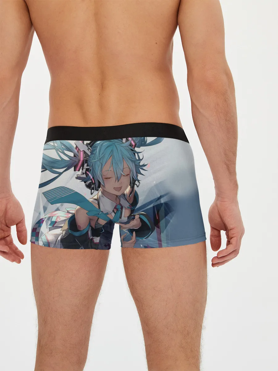 Мужские трусы боксеры / Безумная Хатсуне