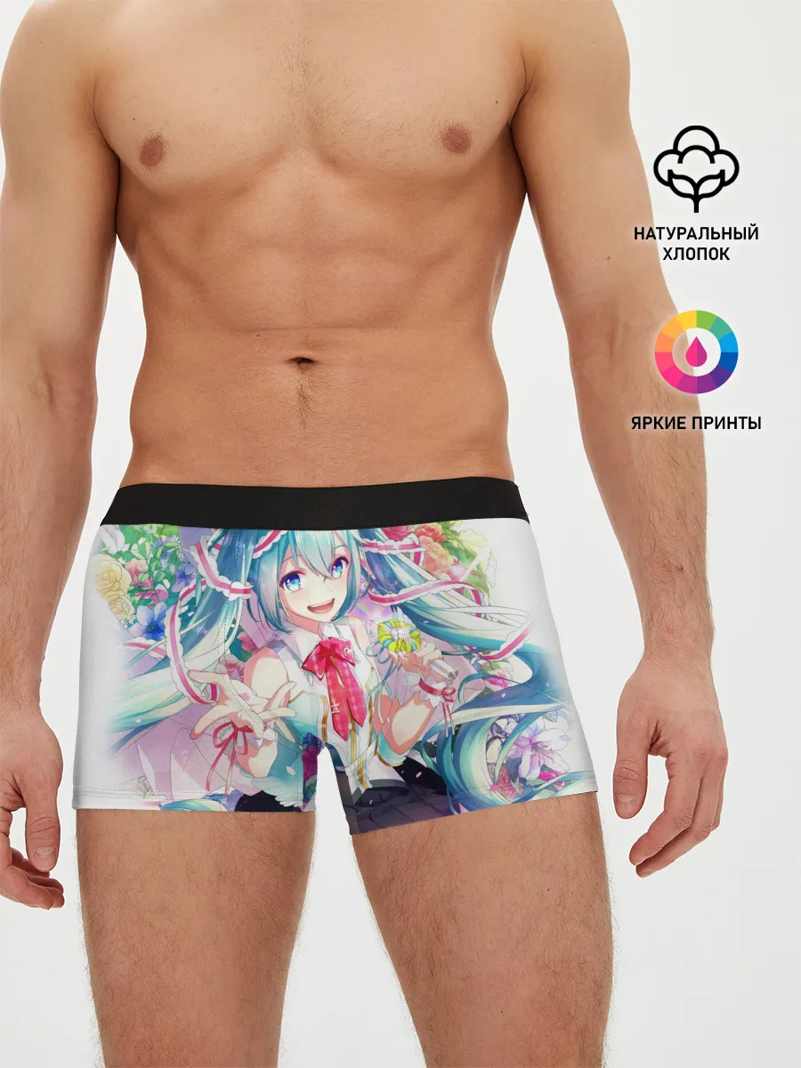 Мужские трусы боксеры / Благородная Хатсуне Мику