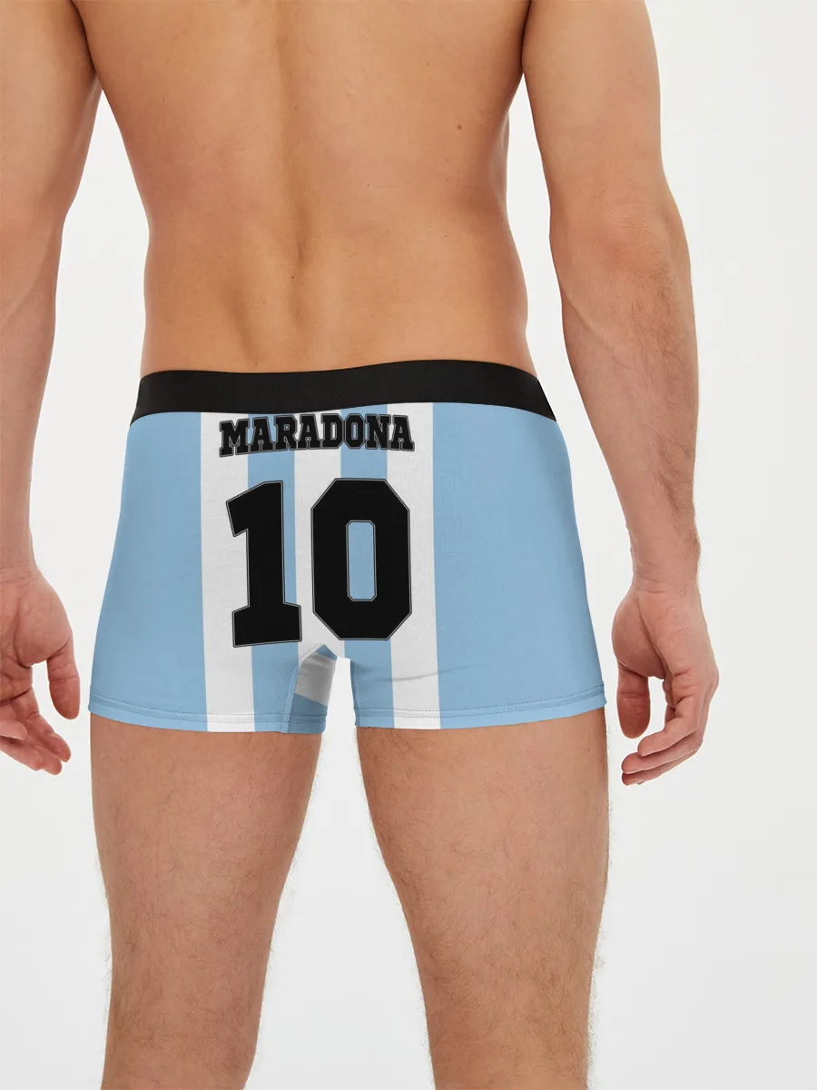 Мужские трусы боксеры / Марадона Аргентина ретро