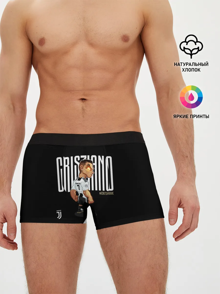 Мужские трусы боксеры / Cristiano Ronaldo. Juventus
