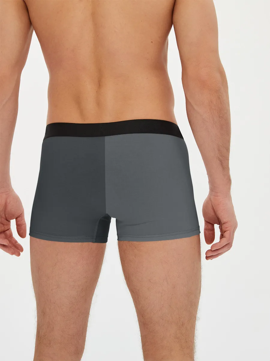 Мужские трусы боксеры / KUROKUMA на сером