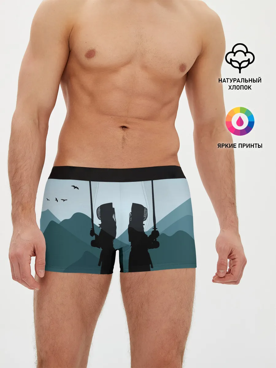 Мужские трусы боксеры / Тренировка кендо