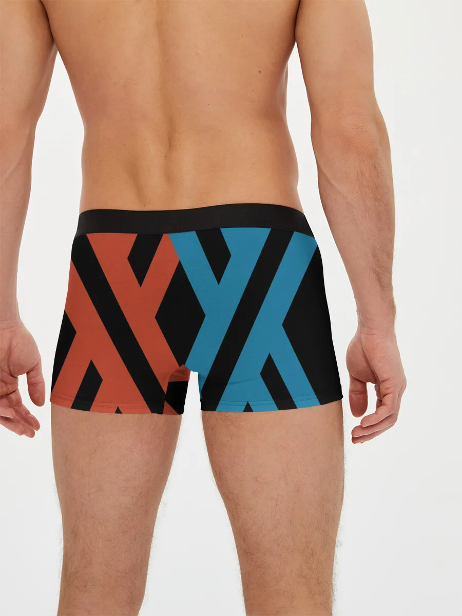 Мужские трусы боксеры / two XX on black