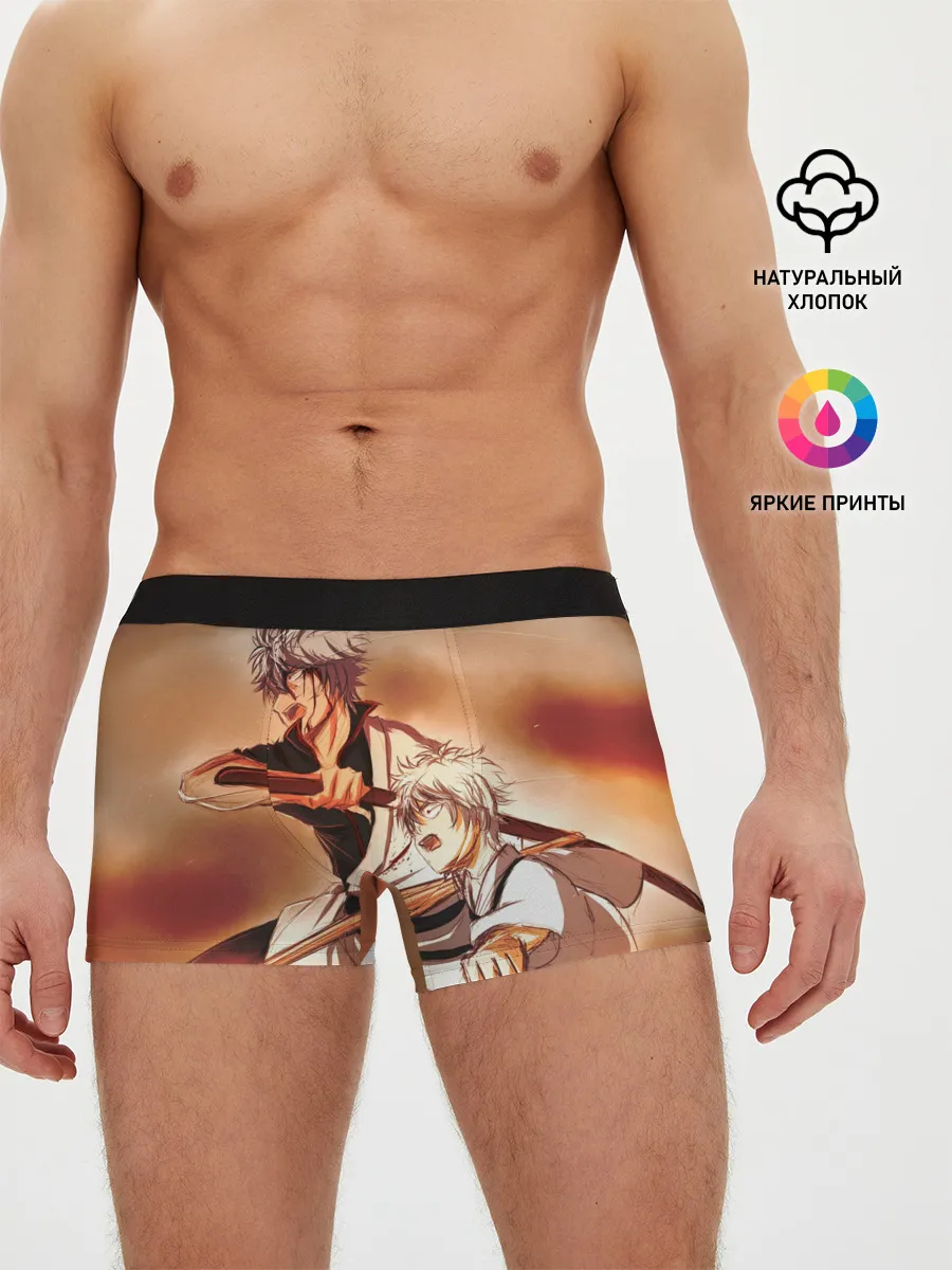 Мужские трусы боксеры / гинтоки саката самурай