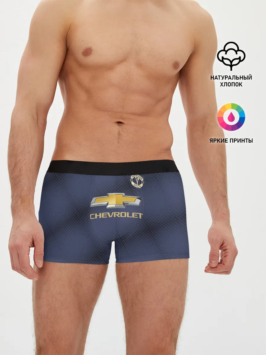 Мужские трусы боксеры / Manchester United away 18-19