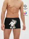 Мужские трусы боксеры / Космонавт с магнитофоном