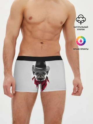 Мужские трусы боксеры / Мопс