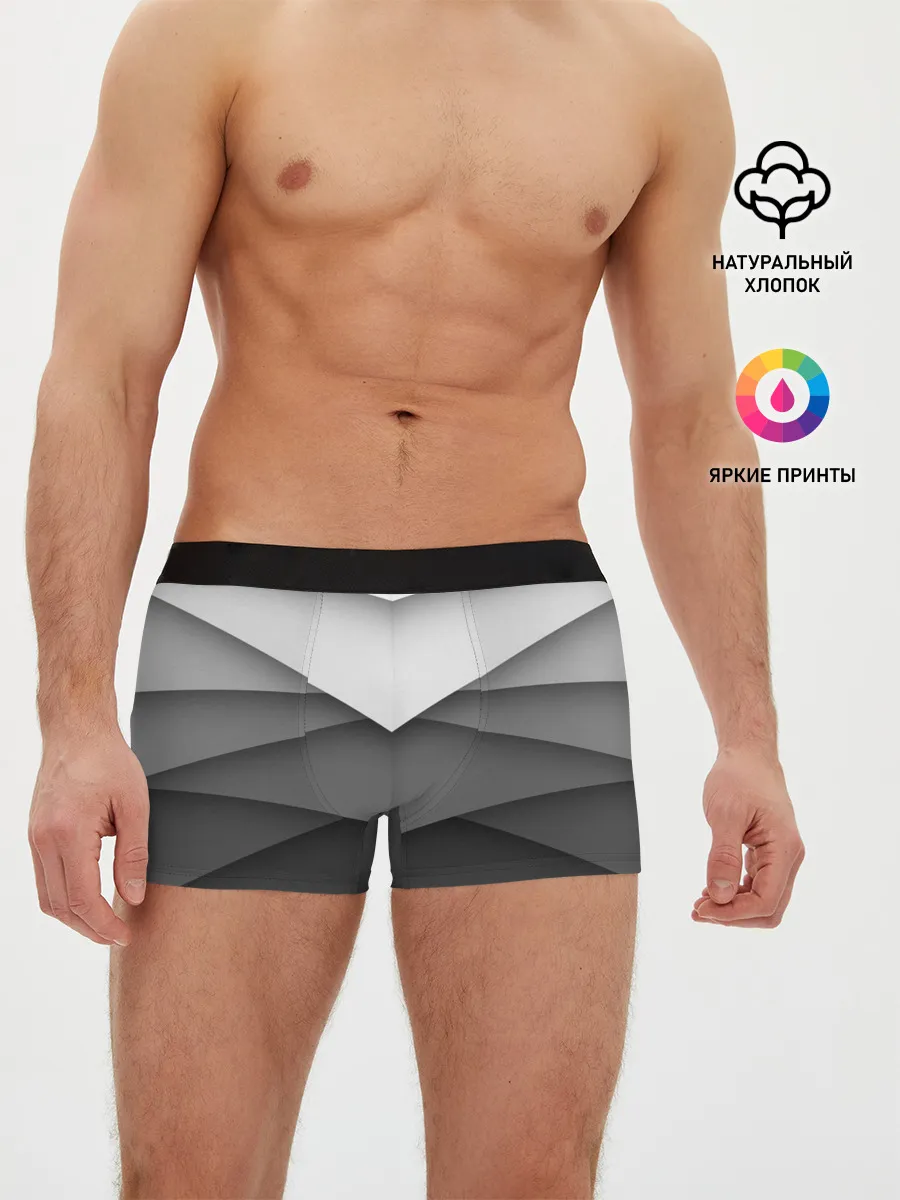 Мужские трусы боксеры / Бумажные полосы