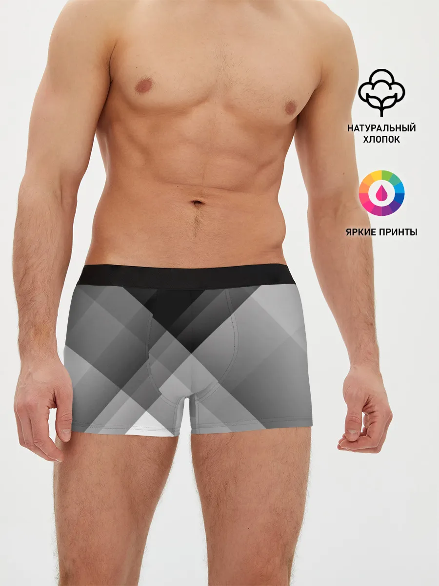 Мужские трусы боксеры / Геометрия