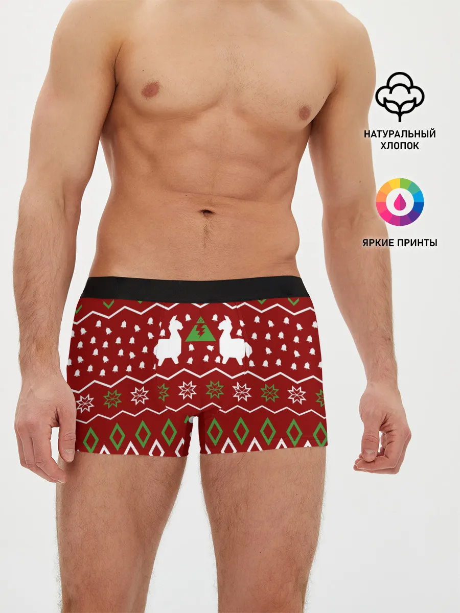 Мужские трусы боксеры / FORTNITE НОВОГОДНИЙ