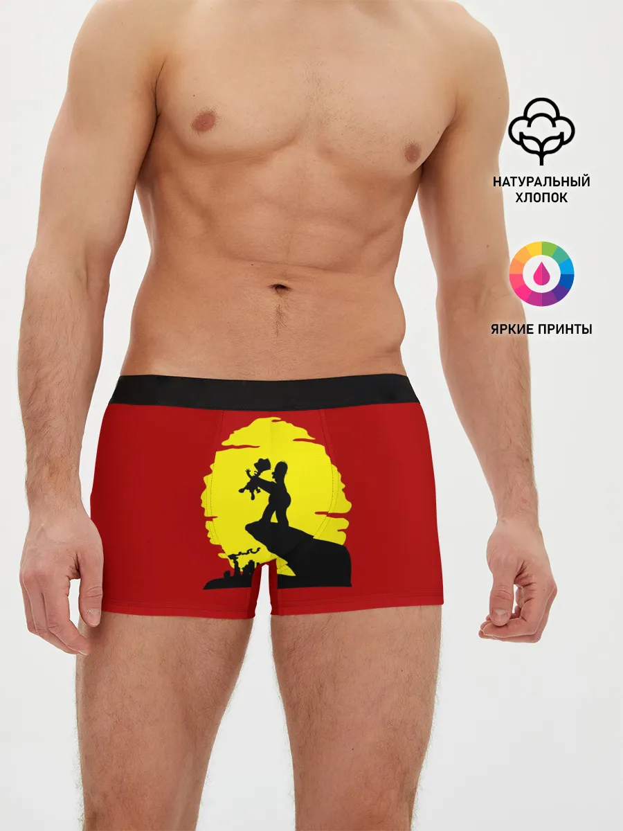 Мужские трусы боксеры / Гомер и Барт