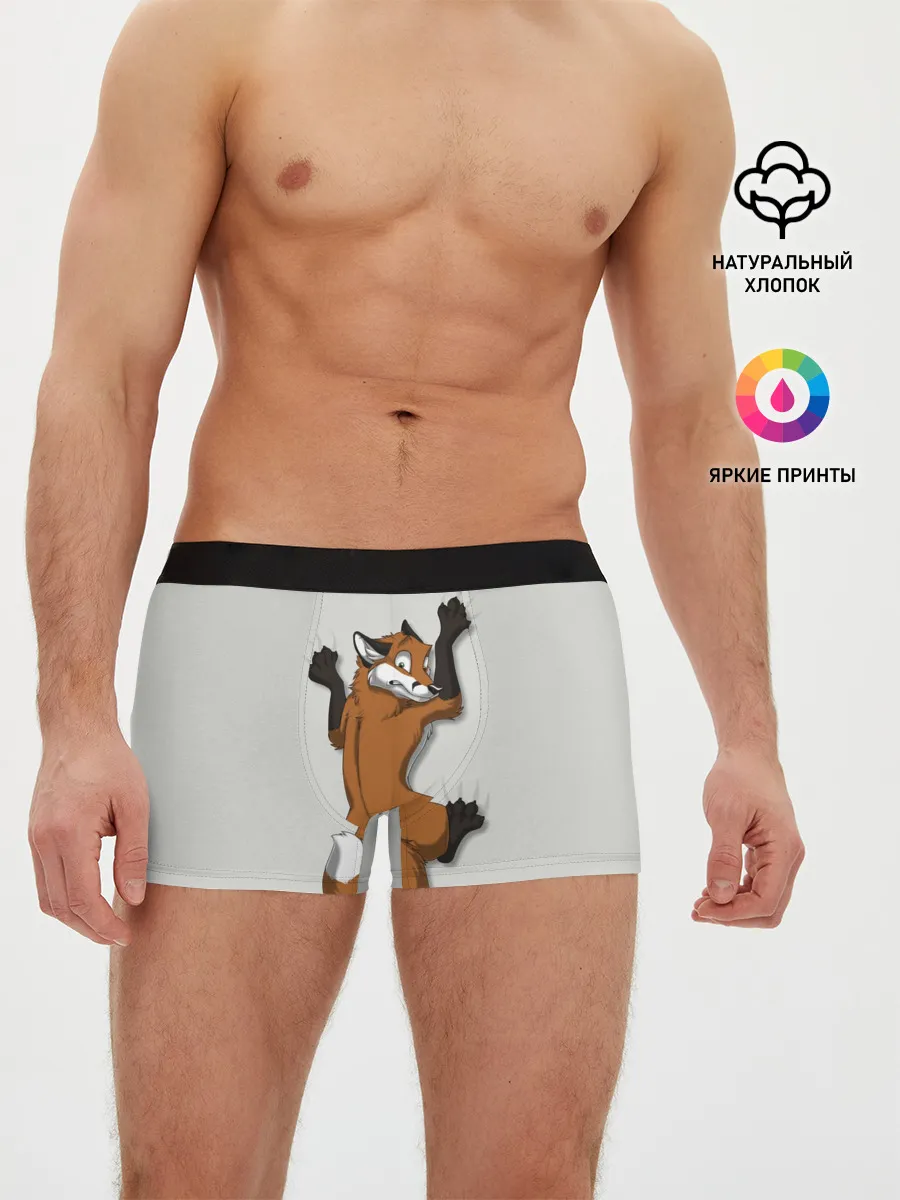 Мужские трусы боксеры / Лис Вцепился
