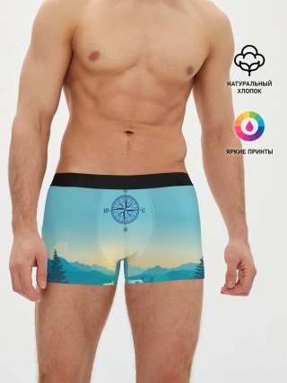 Мужские трусы боксеры / туризм