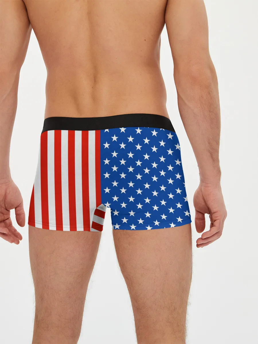 Мужские трусы боксеры / Американский Флаг