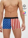 Мужские трусы боксеры / Американский Флаг