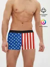 Мужские трусы боксеры / Американский Флаг