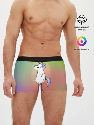 Мужские трусы боксеры / Единорог на Старте
