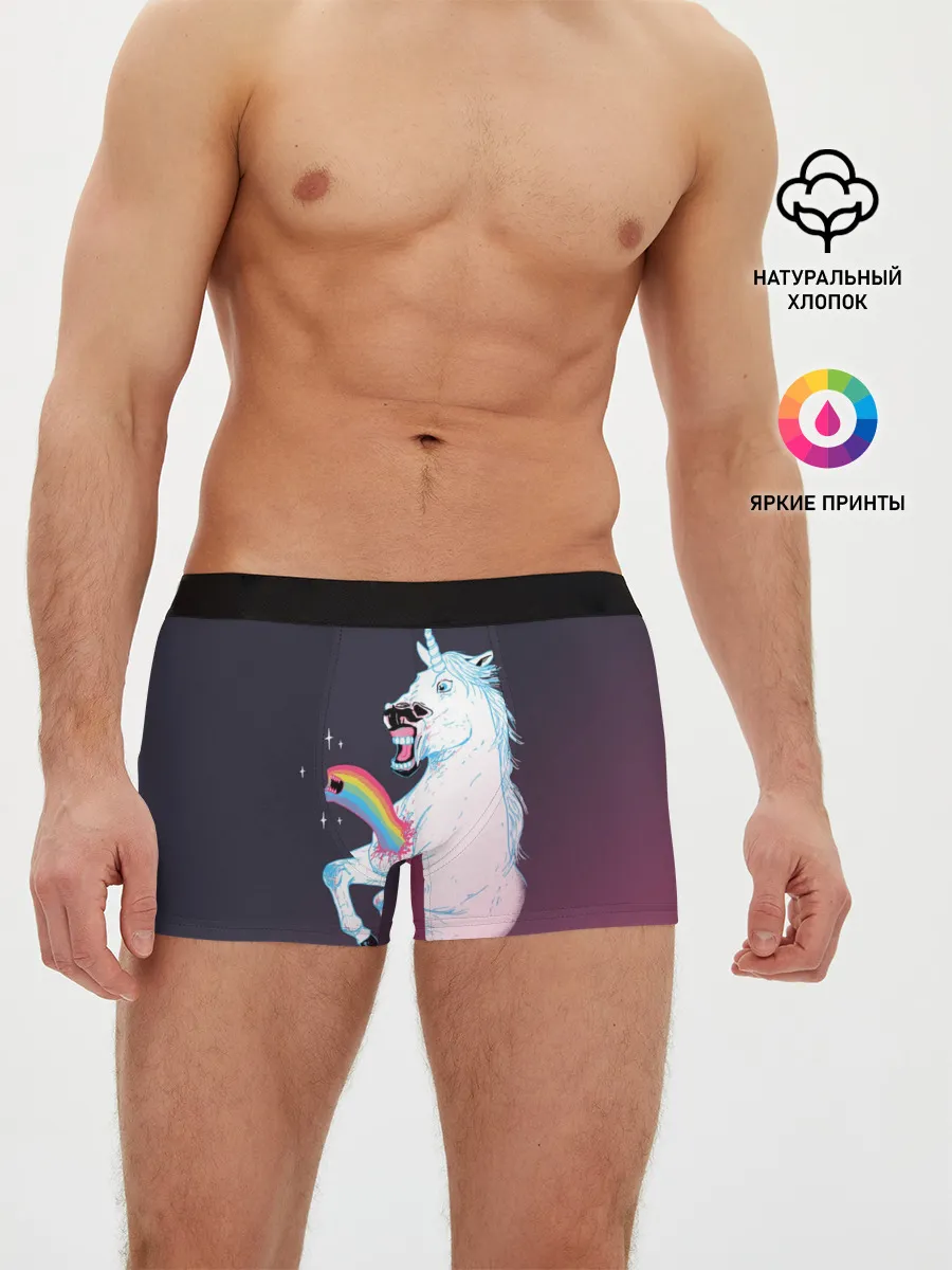 Мужские трусы боксеры / Чужой Единорог