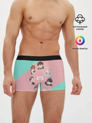 Мужские трусы боксеры / BTS