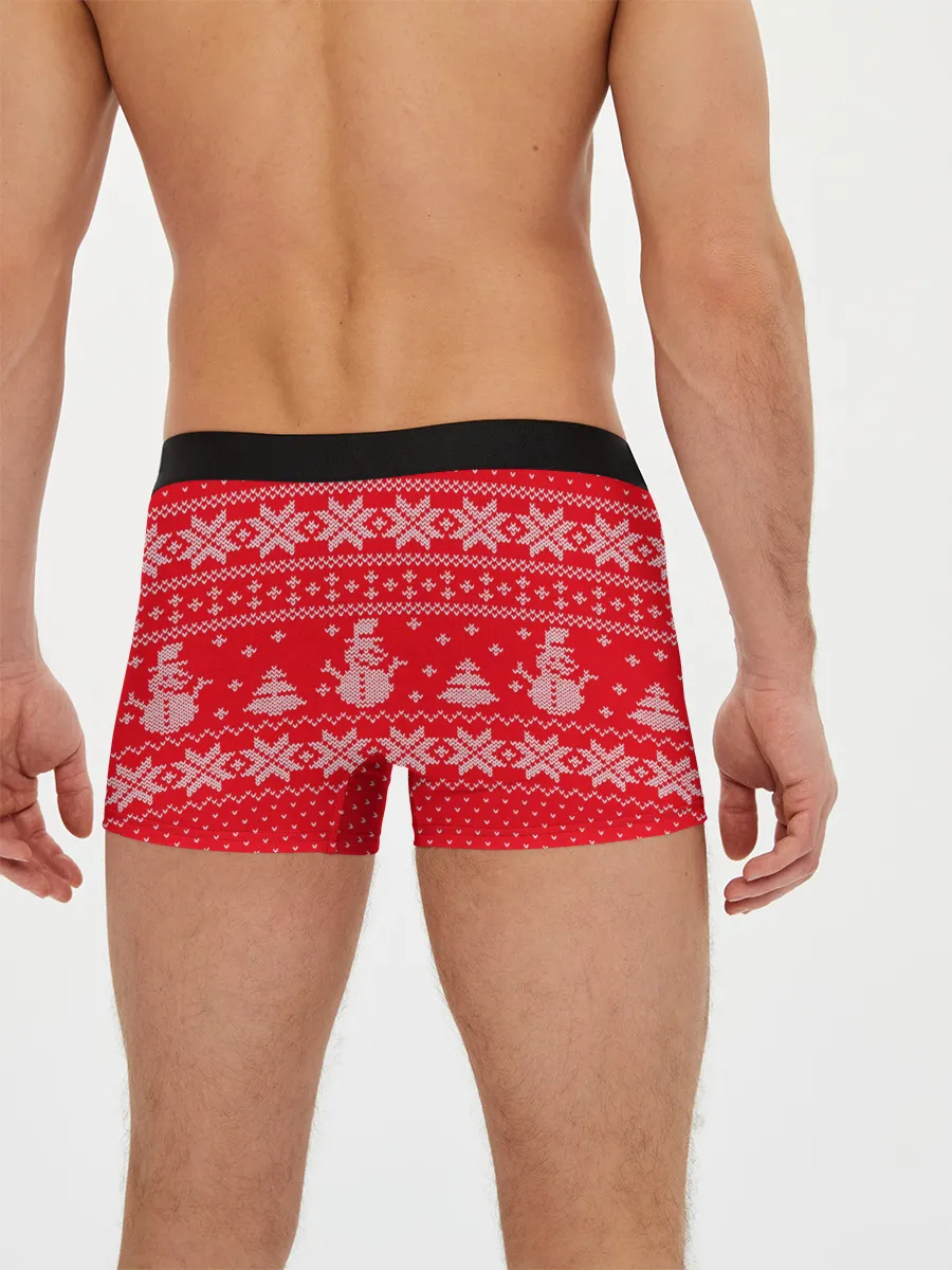 Мужские трусы боксеры / Новогодний Макар