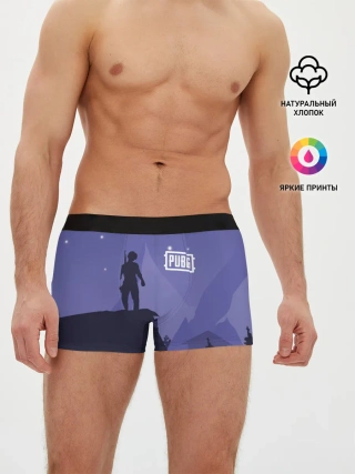 Мужские трусы боксеры / Ночной PUBG