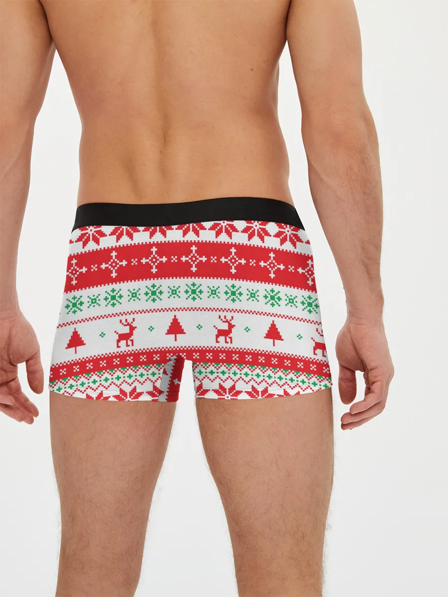 Мужские трусы боксеры / Новогодний Roblox
