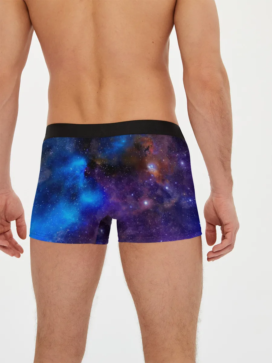 Мужские трусы боксеры / Мопс Космонавт