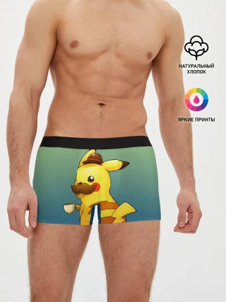 Мужские трусы боксеры / Детектив Пикачу