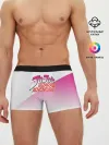 Мужские трусы боксеры / Лого джоджо розовый треугольник