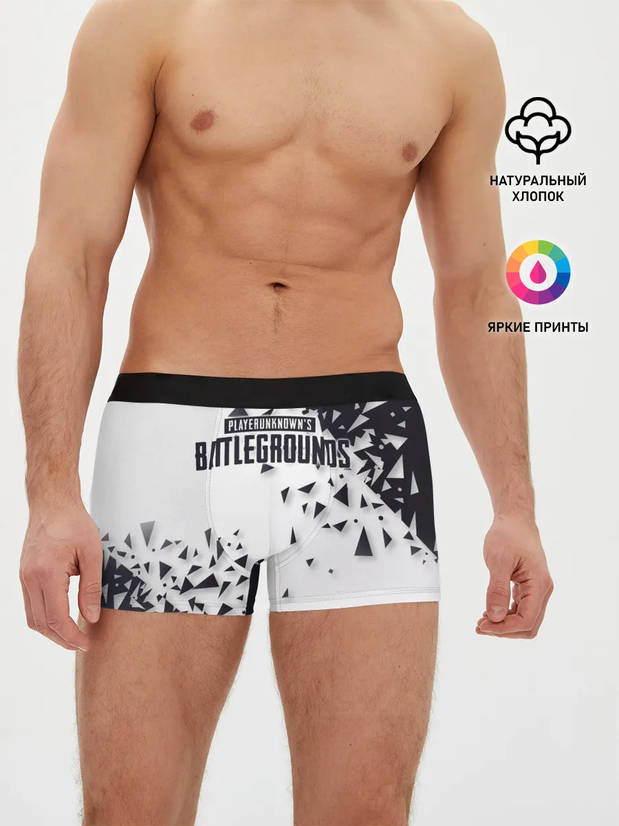 Мужские трусы боксеры / PUBG Jacket Black