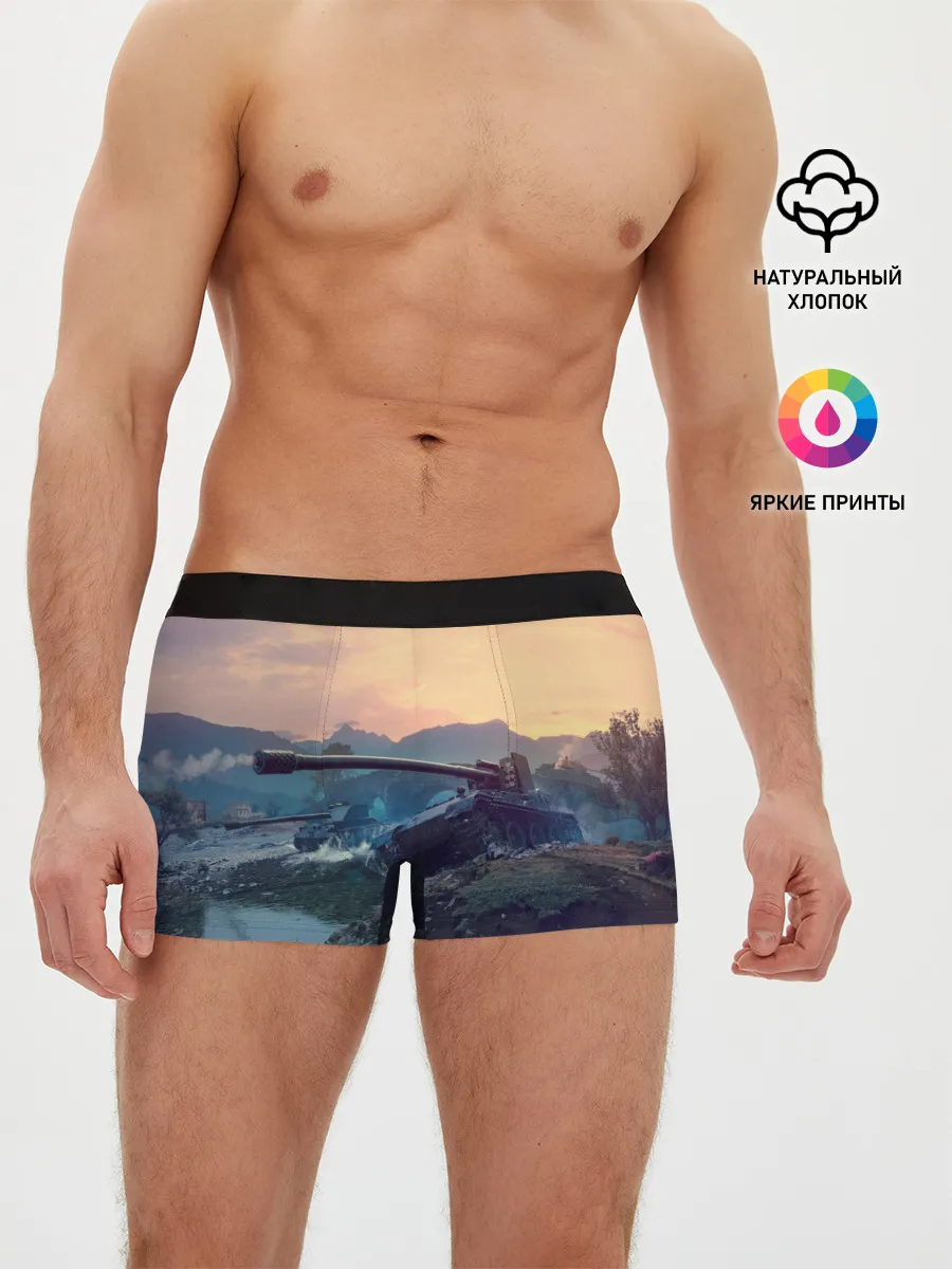 Мужские трусы боксеры / Танки