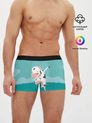 Мужские трусы боксеры / DAB Корова