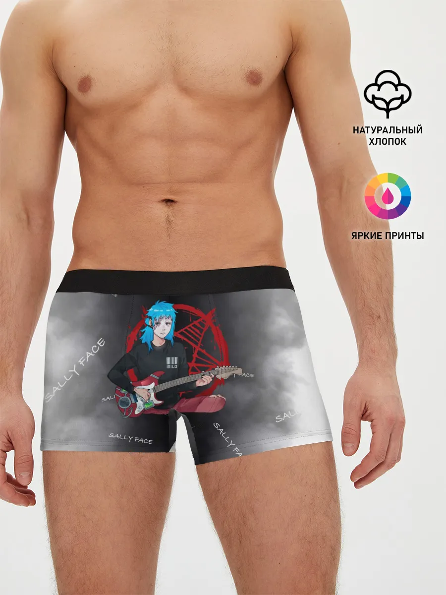 Мужские трусы боксеры / Sally Face with a Guitar